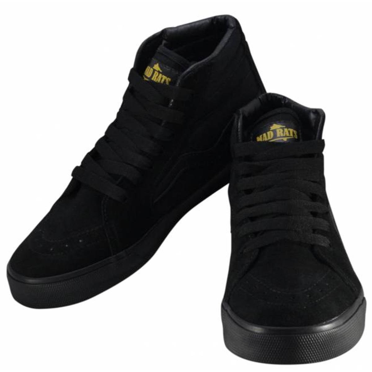 Hi Top Lona Camurça Black/ Branco