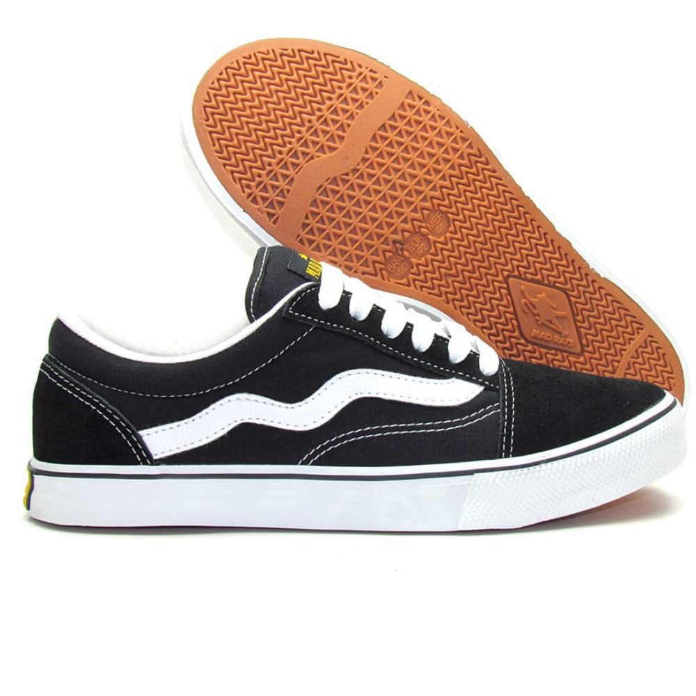 mad rats old school tenis black todo preto