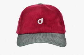 BONÉ-aba-CURVA-marca-drama-STRAP-BACK-DESCONSTRUIDO-VELUDO-cor-vermelho-CINZA-loja-estilo-skate-suca