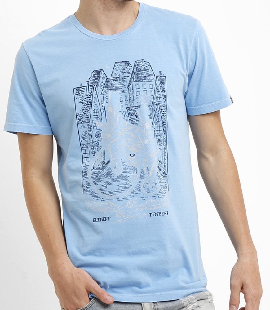 CAMISA-basica-marca-element-original-estampada-cor-azul-estilo-skate-sucata-brazil-maua-moda-skatista-streetwear-
