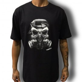 CAMISETA-marca-FAVELA-GAS-MASK-cor-preto-estilo-skate-sucata-brazil-maua-moda-skatista-streetwear-