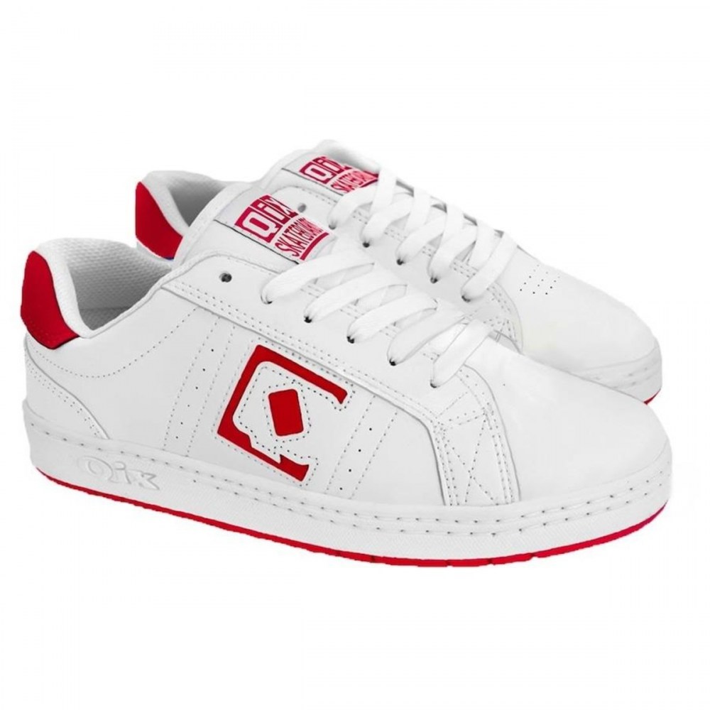 TÊNIS_QIX_COMBAT_cor_BRANCO_VERMELHO_sukata_Brasil_streetwear_moda_skatista