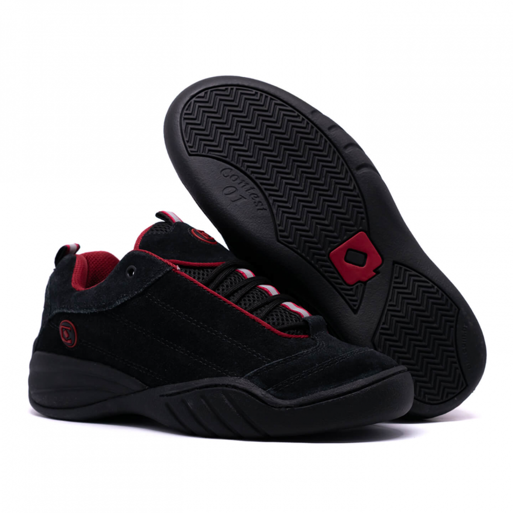 Tênis_Qix_Contest_01_Preto_com_vermelho_sola_sukata_Brasil__streetwear_moda_skatista_216